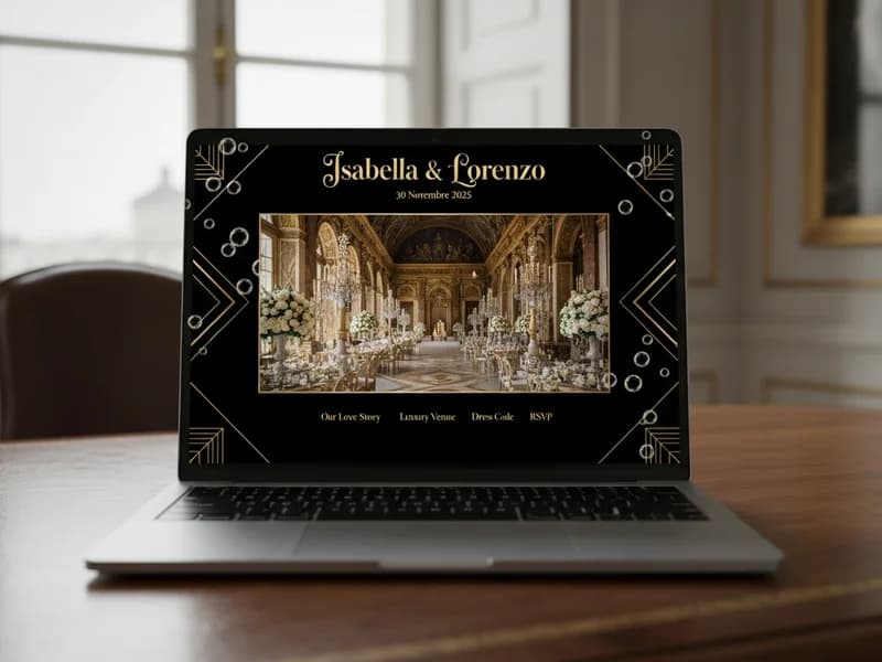 Esempio sito matrimonio - Luxury Ballroom